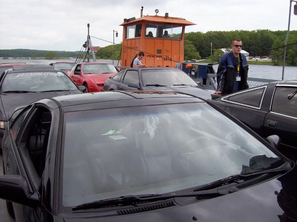 on the ferry