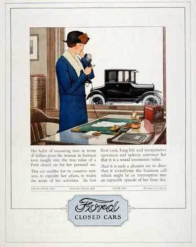 A Ford Car Advertisement Targeting Business Women