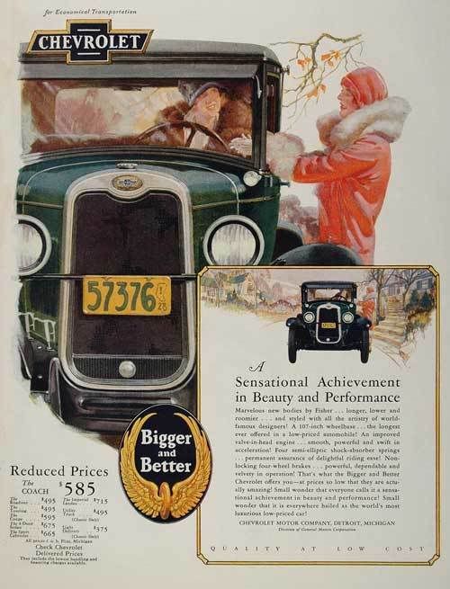 1928 Chevrolet Publicidad