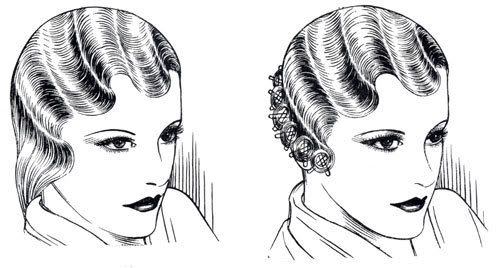1930s hairstyles for women. Finger Wave technique for Women with longer hair. Finger Waving Long Hair