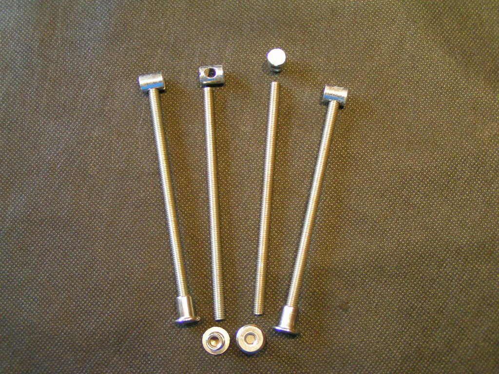 Set of 4 Bed bolts 125mm single/double/king/bunk eBay