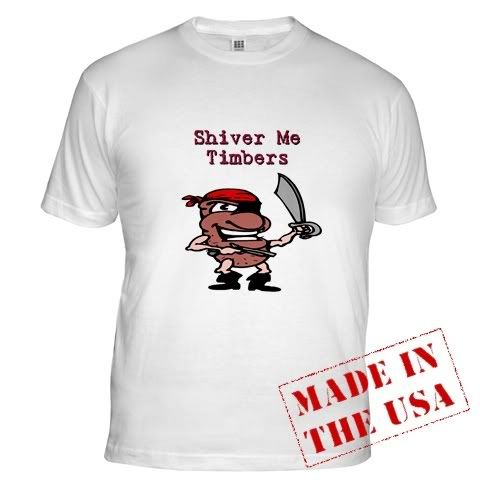 Human Bean Pirate Fitted T-Shirt