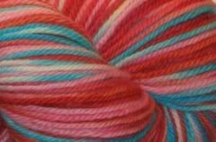 "Flamingos" on Corriedale- 4.5 oz. (... a time to dye) *CHARITY AUCTION*