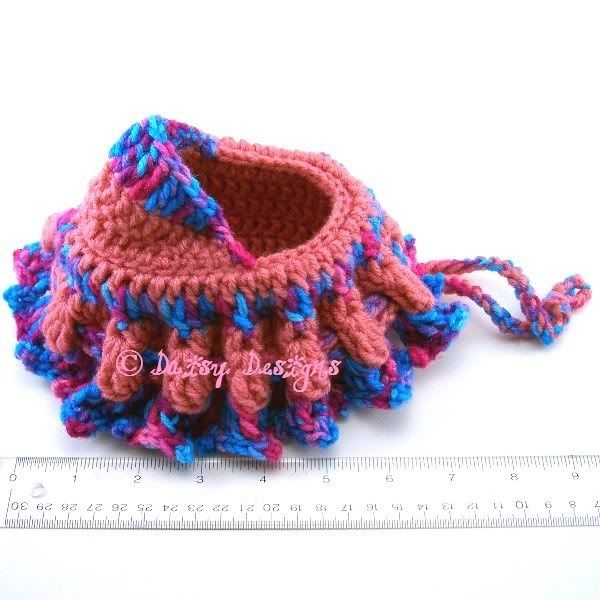 CROCHET CRADLE PURSE CROCHET CRADLE PURSE MADE FROM BUTTER CONTAINER