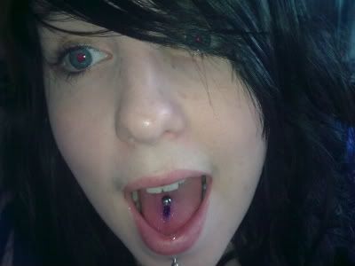 My new tongue piercing