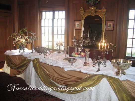 beautiful wedding buffet tables