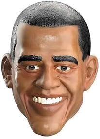 Scary Barack Obama mask.