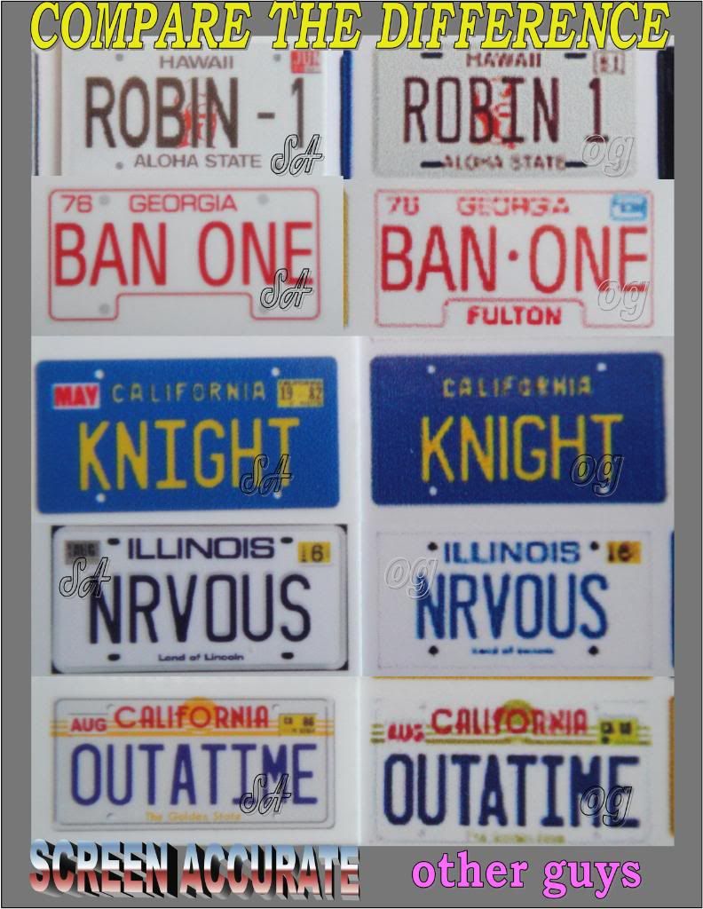 Finally REAL licence plates! Before and after pics! DX Custom Model Tuner Shop