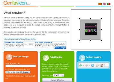 genfavicon Những trang web tạo Favicon trực tuyến !