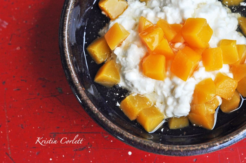 The Goat Potd Cottage Cheese And Peaches