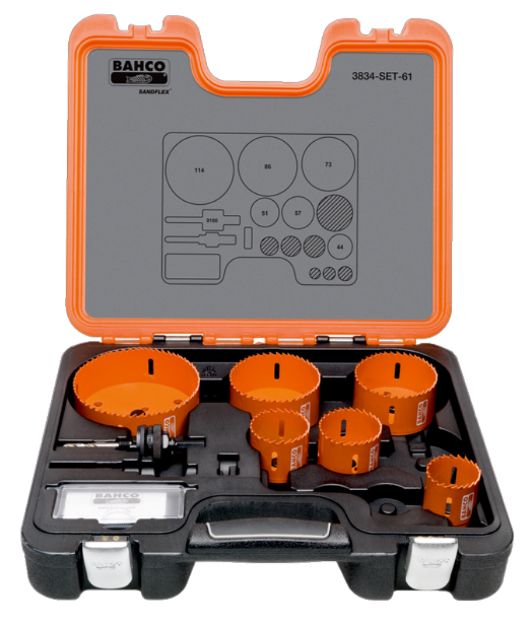 Bahco Hole Saw Set 7 Piece 3834SET61 eBay