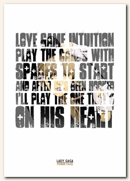 Lady gaga songs poker face lyrics