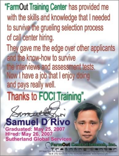 FOCI Training Grad Testimony
