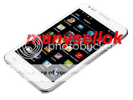 New Android 4 0 Dual Sim GSM WCDMA 3G MTK6575 FM WiFi GPS Cell Phone N8000 White