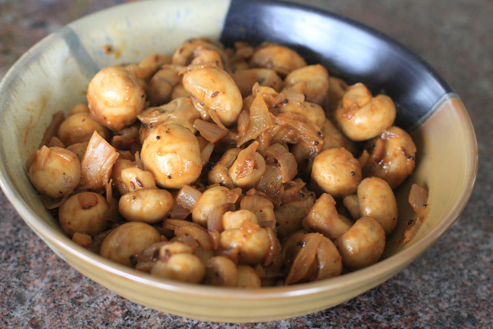 Button Mushrooms Fry | Daily Musings - Everyday Recipes and More