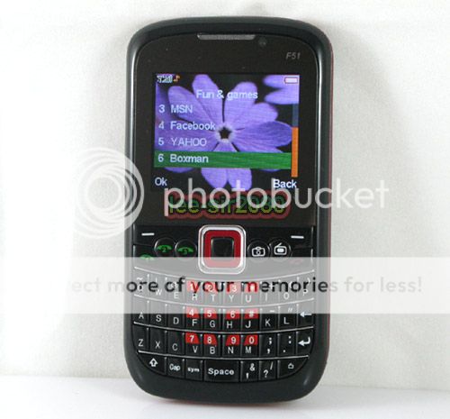   Quad Band Tri SIM TV FM QWERTY AT&T cheap cell phone T Mobile F51