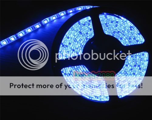 New 5M 500CM 12V SMD 5050 300PCS LED Strip Light Lamp WaterProof blue 