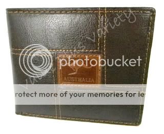 Leather Wallet Purse Mens Australia Souvenir Bi Fold  